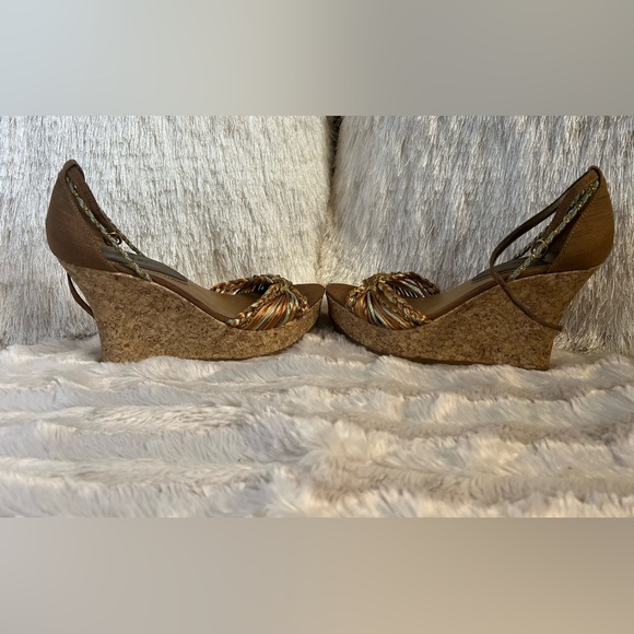 Fioni Braided Multi-Color Wedges - Picture 8 of 14